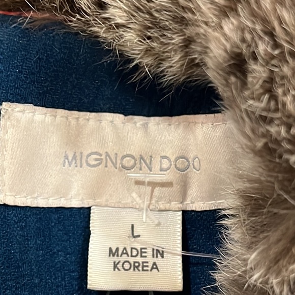 Anthropologie Mignon Doo Midi Floral Print Faux Fur Trim Dress - Picture 5 of 6